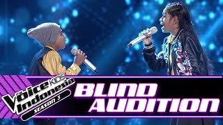 Jeni & Joni Kase - Ingin Ku Miliki | Blind Auditions | The Voice Kids Indonesia Season 3 GTV 2018