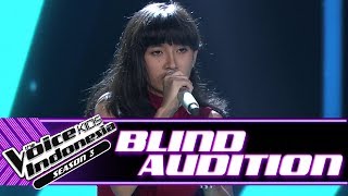 Ninaya - Mercy | Blind Auditions | The Voice Kids Indonesia Season 3 GTV 2018