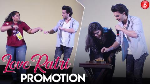 Aayush Sharma's Fun Filled Promotions For 'Loveratri' At Sophia College!