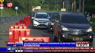 Jalur Puncak Dipadati Kendaraan Asal Jakarta Sejak Pagi