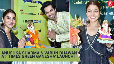 Anushka Sharma & Varun Dhawan Promote Eco Friendly Ganpati | Times Green Ganesha Launch
