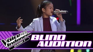 Indah - It's a Man's Man's World | Blind Auditions | The Voice Kids Indonesia Season 3 GTV 2018