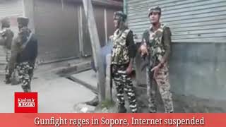 A gunfight broke out in sopore, Internet suspended