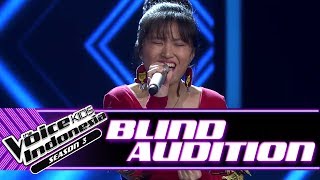 Evelyn - Crazy | Blind Auditions | The Voice Kids Indonesia Season 3 GTV 2018