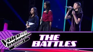 Angie & Glory & Sakira "The Power of.." | Battle Rounds | The Voice Kids Indonesia Season 3 GTV 2018