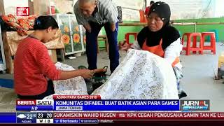 Komunitas Difabel di Blora Buat Batik untuk Asian Para Games