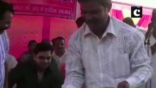Watch: Jharkhand BJP worker washes feet of MP Nishikant Dubey, drinks that "dirty" water