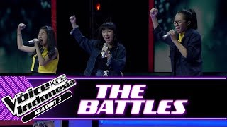 Jelita vs Ninaya vs Nadhia "Be Brave" | Battle Rounds | The Voice Kids Indonesia Season 3 GTV