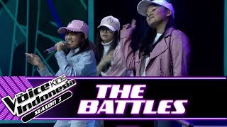 Beatrice vs Angel vs Wimas "Unforgettable" | Battle Rounds | The Voice Kids Indonesia Season 3 GTV