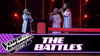 Amanda vs Ghania vs Zilah "Gravity" | Battle Rounds | The Voice Kids Indonesia Season 3 GTV