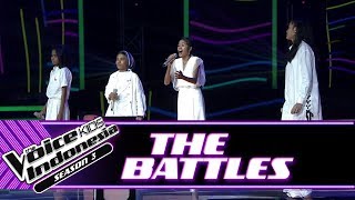 Jeni & Joni vs Angel vs Vari "Perfect..." | Battle Rounds | The Voice Kids Indonesia Season 3 GTV