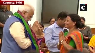 PM Modi meets Anganwadi workers after cabinet approves remuneration hike