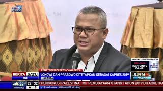 KPU Tetapkan Jokowi dan Prabowo Capres 2019