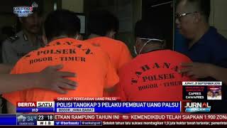 Polisi Bogor Ringkus 3 Anggota Sindikat Pengedar Uang Palsu