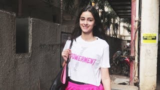 Ananya Pandey Spotted Outside Dance Class