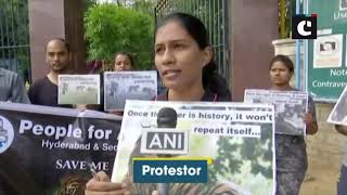 PFA holds protest in Hyderabad against Maharashtra Forest Dept