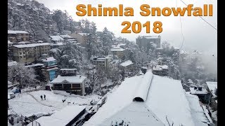 1st Snowfall in Shimla of the season 2018