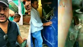 श्रीनिवासपुरी दिल्ली में हिंदुओं के घरों पर जिहादियों द्वारा हमले के बाद के हालात