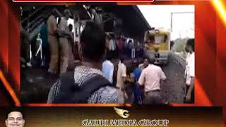 भाजपा का बंगाल बंद के दौरान हिंसा, समर्थकों ने बस फूंकी, रोकी ट्रेनें