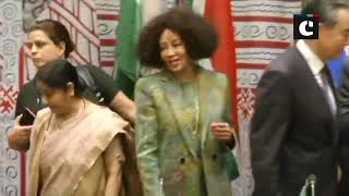 Sushma Swaraj meets BRICS leaders on sidelines of UNGA