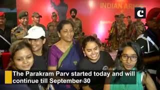 Nirmala Sitharaman attends Parakram Parv celebrations at India Gate