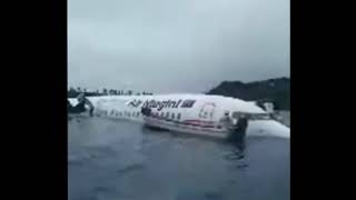 Air Niugini plane carrying 47 people crashes into sea after overshooting runway in Micronesia