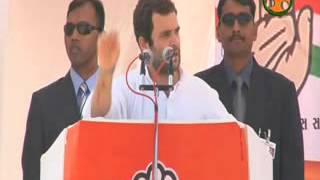 Shri Rahul Gandhi addressing an election Rally at Bhuj (Gujarat)