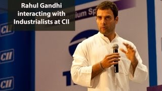 Rahul Gandhi Interacts with Industrialists at CII