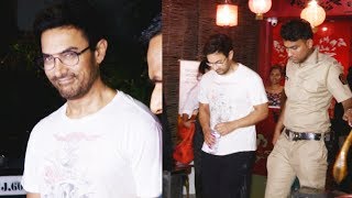 Aamir Khan Spotted At Aura Thai Spa, Bandra