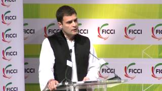 Rahul Gandhi during his address at FICCI said that we have to do away with black marketing in land.