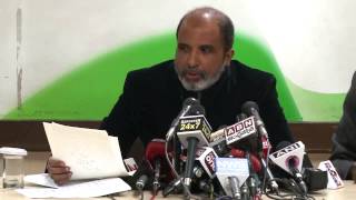 AICC Press Conference addressed by Sanjay Jha on 6 January, 2014