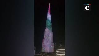 Dubai’s Burj Khalifa lit up with Gandhi’s picture
