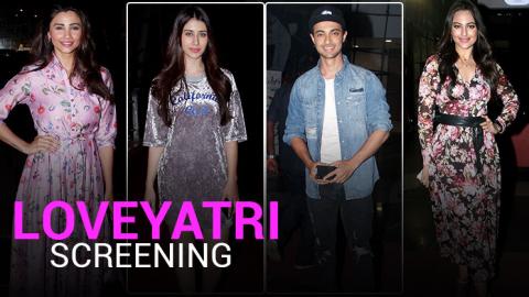 Sonakshi Sinha, Iulia Vantur, Arpita Attend Aayush Sharma & Warina Hussain's 'LoveYatri' Screening