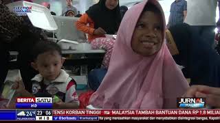 Ribuan Korban Gempa dan Tsunami Tiba di Makassar
