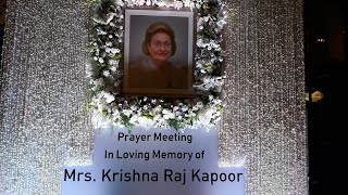 Krishna Raj Kapoor Prayer Meet With Bollywood Celebs