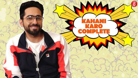 'AndhaDhun' actor Ayushmann Khurrana engages in a game of 'Kahani Karo Complete' with a twist