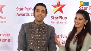 Anurag & Prerna Aka Part Samthaan & Erica Fernades At Star Parivaar Awards 2018