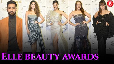 Deepika Padukone, Disha Patani, Vicky Kaushal,Sonakshi Sinha At Elle Beauty Awards 2018!
