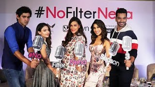 Neha Dhupia & Soha Ali Khan At Press Conference Of Saavn #NofilterNeha Session 3