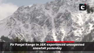Snowfall in Pir Panjal Range leads to road congestion