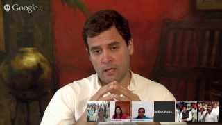 INC Presents Google Hangout with Shri Rahul Gandhi