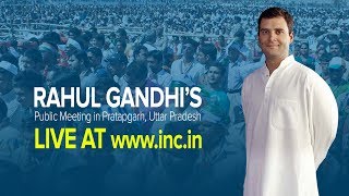 Rahul Gandhi Addressing a Public Rally in Pratapgarh, Uttar Pradesh | March 22, 2014