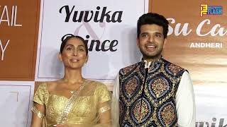Karan Kundra & Anusha Dandekar CUTE Moment At Prince - Yuvika Sangeet Ceremony
