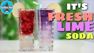 how to make Fresh Lime soda | Colorful Fresh Lime soda | Dada Bartender | Fresh lime soda in hindi