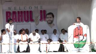Rahul Gandhi Addressing a Public Rally at Kattappana, Kerala on April 05, 2014