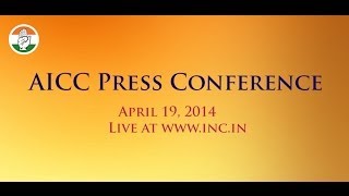 AICC Press Conference on 19th April 2014