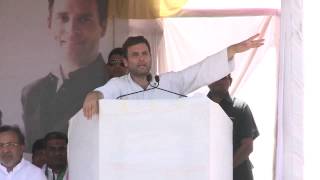 Rahul Gandhi Addresses Public Rally at Batod, Gujarat on April 26, 2014