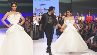 Mouni Roy WALKS THE RAMP At Bombay Times Fashion Week For Swapnil Shinde