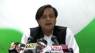 AICC Press Conference Address by Shashi Tharoor on 4 june, 2014