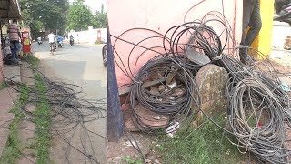CCP Removes Overhead Cables In Panjim; Cable Operators Cry Foul